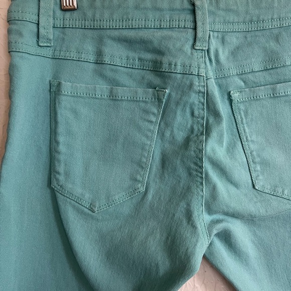 Teal Spring Summer Strech Jean Pants Modern Fit Size XL - Picture 6 of 6